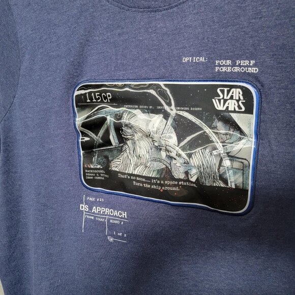 Star Wars Shirt Mens 2XL Concept Series Storyboard Death Star Graphic Disney - Picture 4 of 13